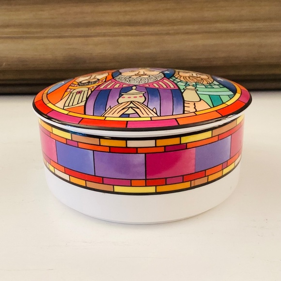 Mikasa Designer Christmas Trinket Box Three Wise Men By Dan Scannell MCM Japan - Picture 3 of 10